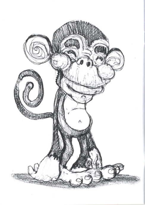 Monkey sketch.